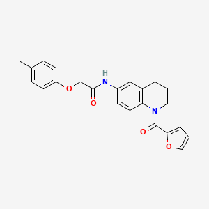 B2571650 N-(1-(furan-2-carbonyl)-1,2,3,4-tetrahydroquinolin-6-yl)-2-(p-tolyloxy)acetamide CAS No. 946317-97-1