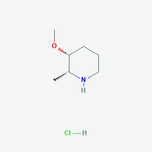 (2R,3R)-3-Methoxy-2-methylpiperidine;hydrochloride