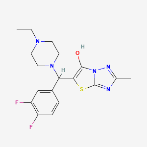 5-((3,4-Difluorophenyl)(4-ethylpiperazin-1-yl)methyl)-2-methylthiazolo[3,2-b][1,2,4]triazol-6-ol
