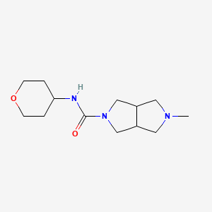 5-methyl-N-(tetrahydro-2H-pyran-4-yl)hexahydropyrrolo[3,4-c]pyrrole-2(1H)-carboxamide