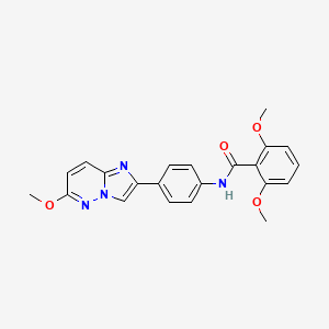 2,6-dimethoxy-N-(4-(6-methoxyimidazo[1,2-b]pyridazin-2-yl)phenyl)benzamide