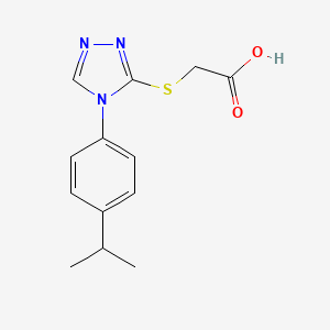 2-({4-[4-(propan-2-yl)phenyl]-4H-1,2,4-triazol-3-yl}sulfanyl)acetic acid