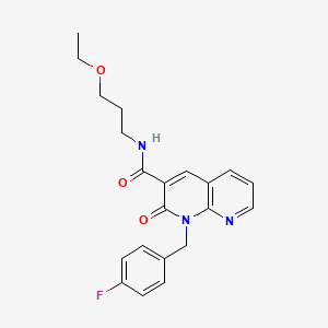 N-(3-ethoxypropyl)-1-(4-fluorobenzyl)-2-oxo-1,2-dihydro-1,8-naphthyridine-3-carboxamide