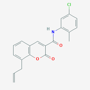 molecular formula C20H16ClNO3 B2571687 N-(5-chloro-2-methylphenyl)-2-oxo-8-(prop-2-en-1-yl)-2H-chromene-3-carboxamide CAS No. 681838-05-1