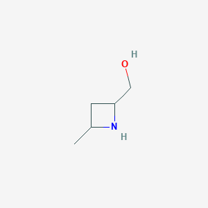 molecular formula C5H11NO B2571698 (4-Methylazetidin-2-yl)methanol CAS No. 2287317-70-6