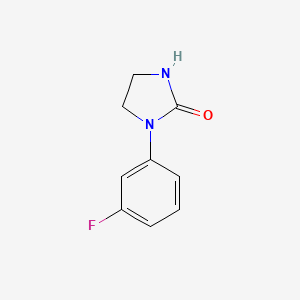 molecular formula C9H9FN2O B2571703 1-(3-Fluorophenyl)imidazolidin-2-one CAS No. 169547-81-3