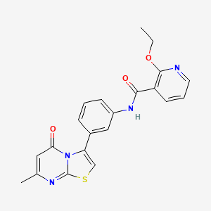 2-ethoxy-N-(3-(7-methyl-5-oxo-5H-thiazolo[3,2-a]pyrimidin-3-yl)phenyl)nicotinamide