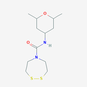 N-(2,6-Dimethyloxan-4-yl)-1,2,5-dithiazepane-5-carboxamide