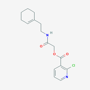 molecular formula C16H19ClN2O3 B2571731 {[2-(Cyclohex-1-en-1-yl)ethyl]carbamoyl}methyl 2-chloropyridine-3-carboxylate CAS No. 438595-65-4