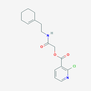 {[2-(Cyclohex-1-en-1-yl)ethyl]carbamoyl}methyl 2-chloropyridine-3-carboxylate