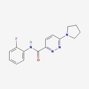 N-(2-fluorophenyl)-6-(pyrrolidin-1-yl)pyridazine-3-carboxamide