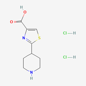 2-(Piperidin-4-yl)-1,3-thiazole-4-carboxylic acid dihydrochloride