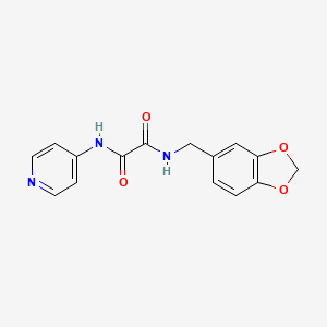 N1-(benzo[d][1,3]dioxol-5-ylmethyl)-N2-(pyridin-4-yl)oxalamide