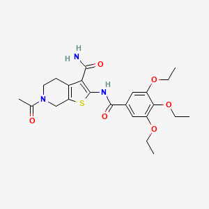 6-Acetyl-2-(3,4,5-triethoxybenzamido)-4,5,6,7-tetrahydrothieno[2,3-c]pyridine-3-carboxamide
