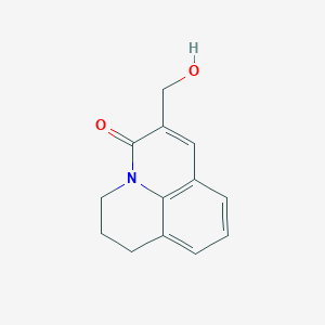 molecular formula C13H13NO2 B2571760 6-(Hydroxymethyl)-2,3-dihydro-1h,5h-pyrido[3,2,1-ij]quinolin-5-one CAS No. 386704-11-6