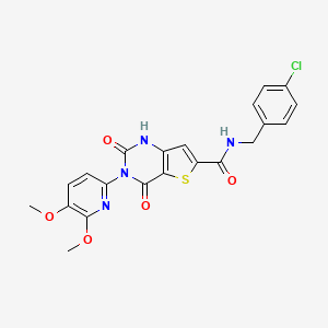 molecular formula C21H17ClN4O5S B2571810 HIF Phd Inhibitor 4 CAS No. 1227946-51-1