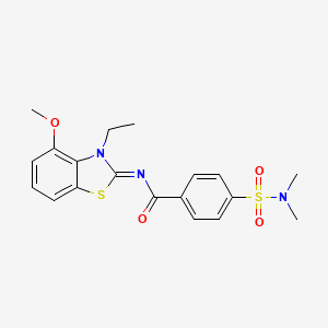 (Z)-4-(N,N-dimethylsulfamoyl)-N-(3-ethyl-4-methoxybenzo[d]thiazol-2(3H)-ylidene)benzamide
