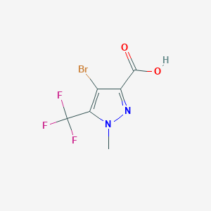 4-bromo-1-methyl-5-(trifluoromethyl)-1H-pyrazole-3-carboxylic acid