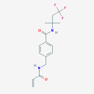 4-[(Prop-2-enoylamino)methyl]-N-(4,4,4-trifluoro-2-methylbutan-2-yl)benzamide