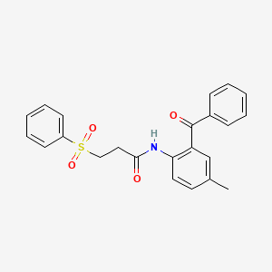 3-(benzenesulfonyl)-N-(2-benzoyl-4-methylphenyl)propanamide