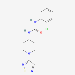 1-(2-Chlorophenyl)-3-[1-(1,2,5-thiadiazol-3-yl)piperidin-4-yl]urea