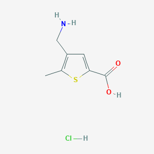4-(Aminomethyl)-5-methylthiophene-2-carboxylic acid hydrochloride