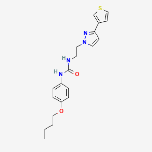 1-(4-butoxyphenyl)-3-(2-(3-(thiophen-3-yl)-1H-pyrazol-1-yl)ethyl)urea
