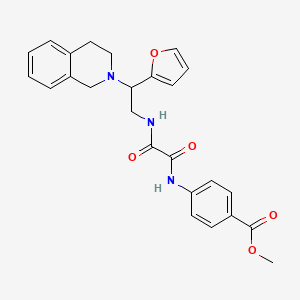 methyl 4-(2-((2-(3,4-dihydroisoquinolin-2(1H)-yl)-2-(furan-2-yl)ethyl)amino)-2-oxoacetamido)benzoate