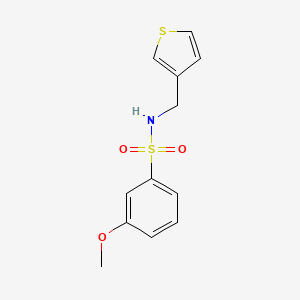 3-methoxy-N-(thiophen-3-ylmethyl)benzenesulfonamide