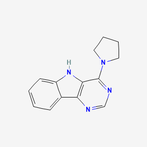 4-(1-pyrrolidinyl)-5H-pyrimido[5,4-b]indole