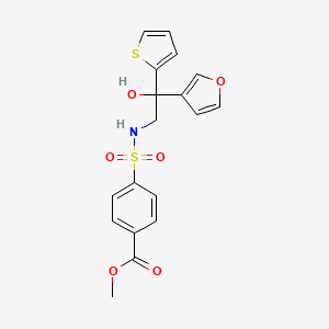 Methyl 4-{[2-(furan-3-yl)-2-hydroxy-2-(thiophen-2-yl)ethyl]sulfamoyl}benzoate