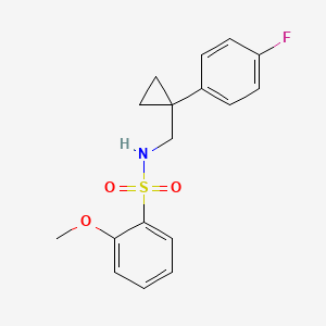 N-((1-(4-fluorophenyl)cyclopropyl)methyl)-2-methoxybenzenesulfonamide