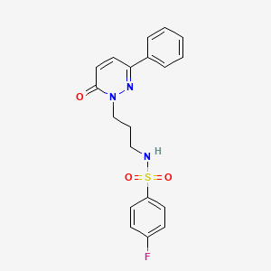 4-fluoro-N-(3-(6-oxo-3-phenylpyridazin-1(6H)-yl)propyl)benzenesulfonamide