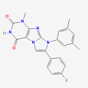 8-(3,5-dimethylphenyl)-7-(4-fluorophenyl)-1-methyl-1H-imidazo[2,1-f]purine-2,4(3H,8H)-dione