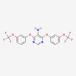 4,6-Bis[3-(trifluoromethoxy)phenoxy]pyrimidin-5-amine
