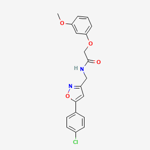 N-((5-(4-chlorophenyl)isoxazol-3-yl)methyl)-2-(3-methoxyphenoxy)acetamide