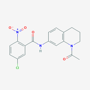 N-(1-acetyl-1,2,3,4-tetrahydroquinolin-7-yl)-5-chloro-2-nitrobenzamide