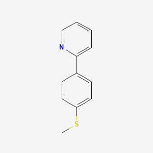 molecular formula C12H11NS B2571947 2-(4-(Methylthio)phenyl)pyridine CAS No. 4373-59-5