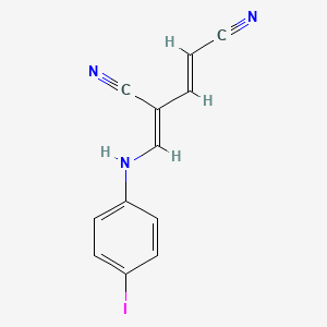 4-[(4-Iodoanilino)methylene]-2-pentenedinitrile