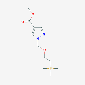 molecular formula C11H20N2O3Si B2571954 methyl 1-((2-(trimethylsilyl)ethoxy)methyl)-1H-pyrazole-4-carboxylate CAS No. 2230692-11-0