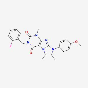 3-(2-fluorobenzyl)-8-(4-methoxyphenyl)-1,6,7-trimethyl-1H-imidazo[2,1-f]purine-2,4(3H,8H)-dione