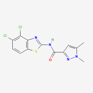 N-(4,5-dichlorobenzo[d]thiazol-2-yl)-1,5-dimethyl-1H-pyrazole-3-carboxamide