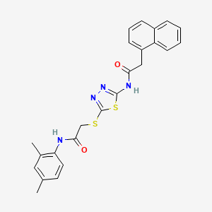 N-(2,4-dimethylphenyl)-2-((5-(2-(naphthalen-1-yl)acetamido)-1,3,4-thiadiazol-2-yl)thio)acetamide