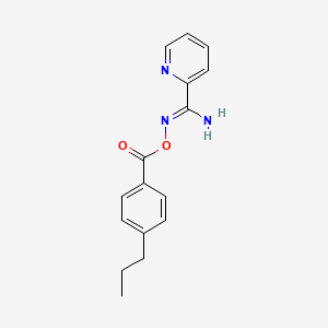 [(Z)-[amino(pyridin-2-yl)methylidene]amino] 4-propylbenzoate