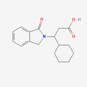 3-cyclohexyl-3-(1-oxo-1,3-dihydro-2H-isoindol-2-yl)propanoic acid