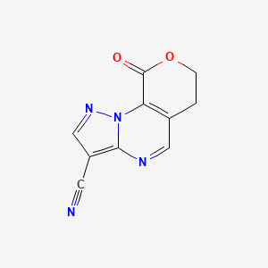 9-oxo-6,9-dihydro-7H-pyrano[4,3-e]pyrazolo[1,5-a]pyrimidine-3-carbonitrile