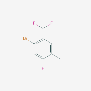 molecular formula C8H6BrF3 B2571978 1-Bromo-2-(difluoromethyl)-5-fluoro-4-methylbenzene CAS No. 2090555-92-1