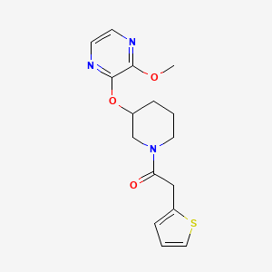 1-(3-((3-Methoxypyrazin-2-yl)oxy)piperidin-1-yl)-2-(thiophen-2-yl)ethanone