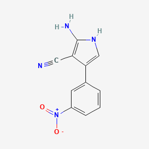 2-amino-4-(3-nitrophenyl)-1H-pyrrole-3-carbonitrile