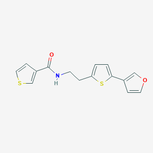 N-(2-(5-(furan-3-yl)thiophen-2-yl)ethyl)thiophene-3-carboxamide